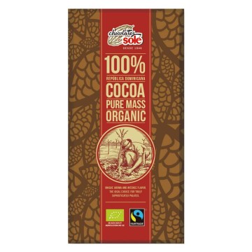 Xocolata negra 100% ecològica 100 g Chocolates Solé - Ecoalimentaria