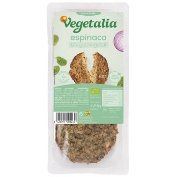 Vegeburger espinaca ecológica 160 g de Vegetalia - Ecoalimentaria