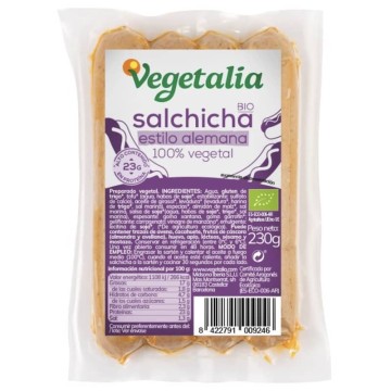 Salchicha alemana ecológica 230 g de Vegetalia - Ecoalimentaria